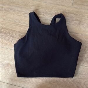 Athleta Black High-Neck Cropped Tank